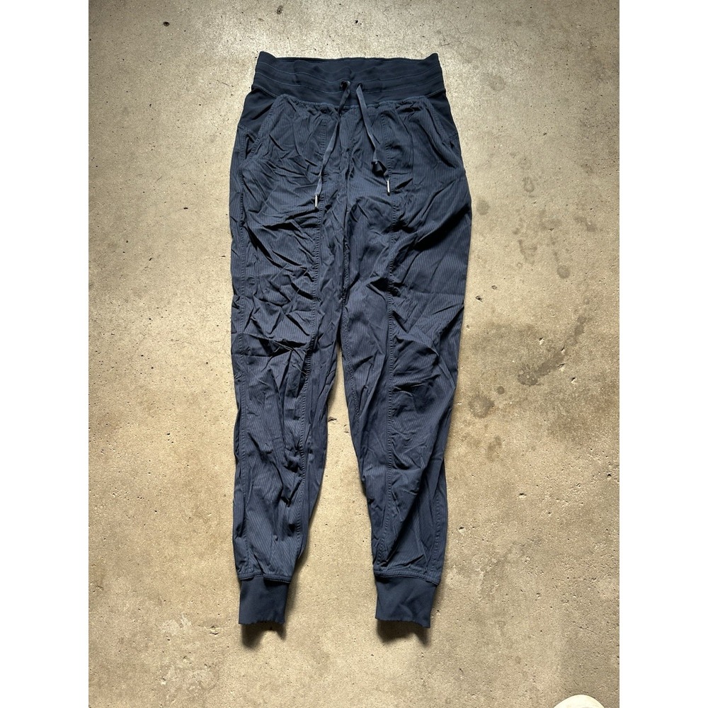 Lululemon Dance Studio‎ Jogger Pants Womens 4 Blue Mid Rise Tapered Leg Stretch
